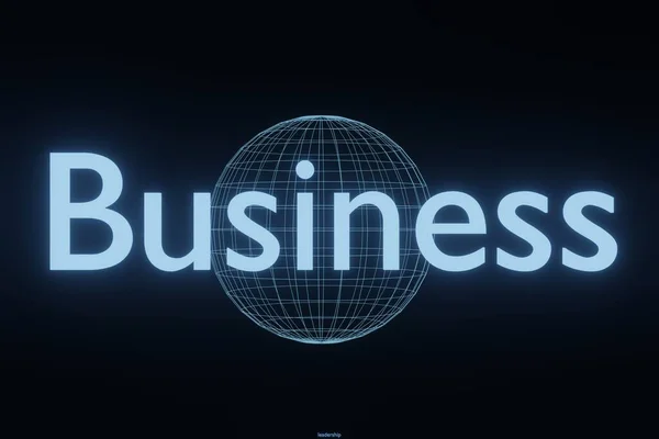 Business Text Word Cloud Background Renderin — 图库照片