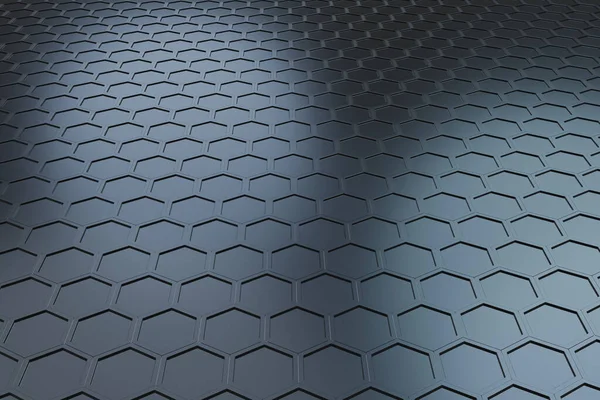 Futuristische Technologie Golf Hexagon Patroon Moderne Achtergrond Rendering — Stockfoto