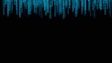 Ekrandaki ikili matris kod numaralarının akışı 3d oluşturma