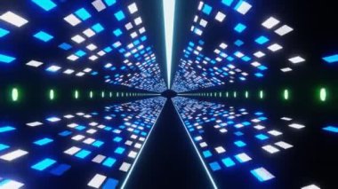 soyut Fütürist Dijital Teknolojik Uzaylı Uzay Tüneli Arkaplanı 3D