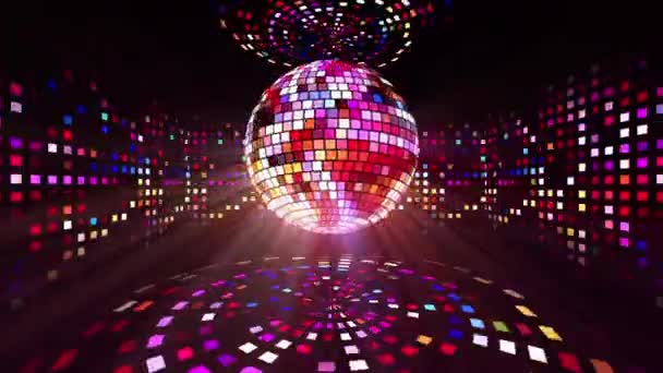 Video Disco Ball Bakgrund — Stockvideo