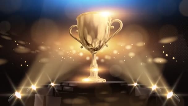 Video Golden Cup Background — Stock Video