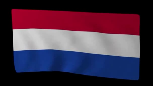 オランダの国旗までを表示します — ストック動画