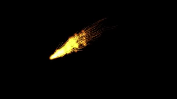 Video Sparks Comet Background — Stock Video