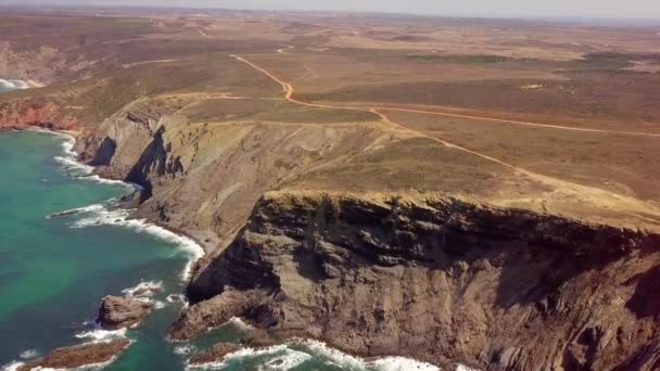 Litoral Acidentado País Tropical — Vídeo de Stock