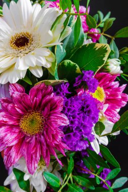 Çiçekler çeşitli düzenleme arka plan olarak 