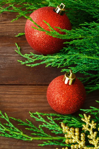 Candele Composizione Natale Decorazione Festiva Palla Vacanza Anno Nuovo — Foto Stock