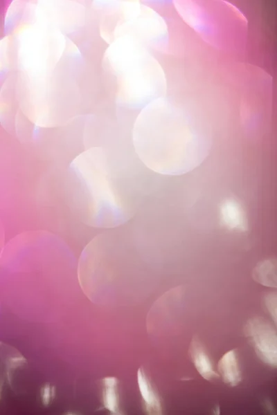 Розмитий Вид Світяться Різдвяні Вогні Фіолетово Рожевому Кольорі Фон Святковий — стокове фото