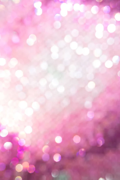 Vista Borrosa Las Brillantes Luces Navideñas Rosa Púrpura Como Fondo —  Fotos de Stock