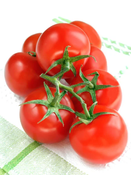 Frische Rote Reife Tomaten Aus Nächster Nähe — Stockfoto