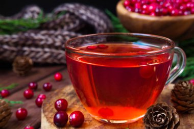 Kızılcık meyveleri İçecek suyu