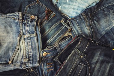 mavi kot yakın. moda arka plan