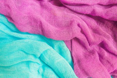 Şenlikli şablon arka plan için çok renkli gazlı bez kumaş