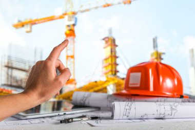 Ev yapım aşamasında proje bina planları - Tarih 