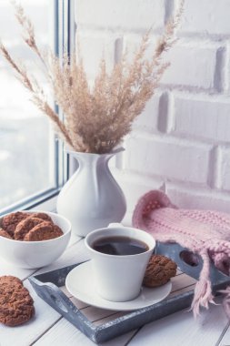 Çikolata ve süt bir kavanozda