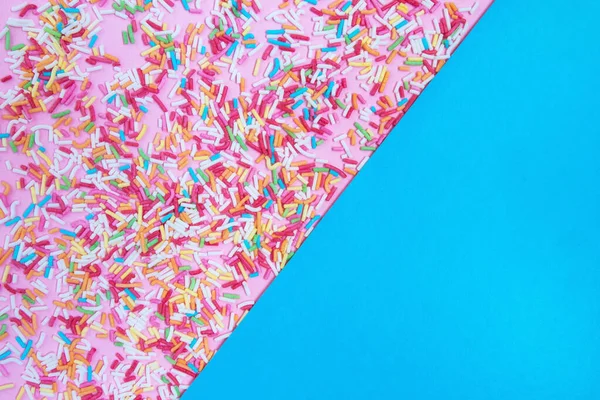 Veelkleurige Confetti Achtergrond Bovenaanzicht — Stockfoto