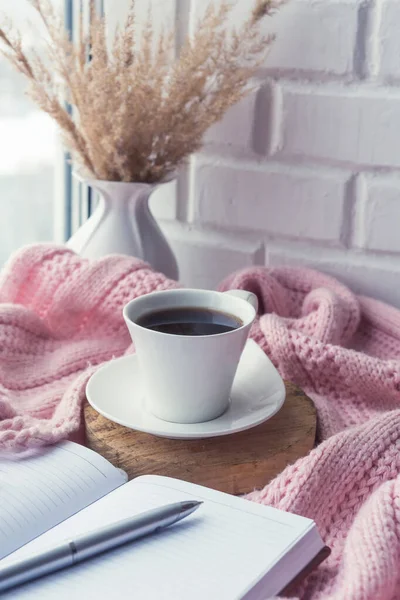 Stillleben Mit Tasse Kaffee — Stockfoto