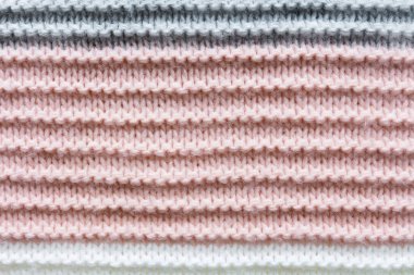 Beyaz ve gri gerçekçi örgü doku deseni. afiş, site, kart, duvar kağıdı için arka plan.