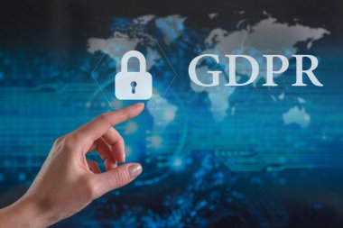 Gdpr. Veri Koruma Düzenlemesi. Siber güvenlik ve gizlilik. Kişisel veri koruması.,