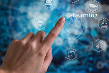 E-Öğrenim İnternet Teknolojisi Webinar Çevrimiçi Kurslar kavramı