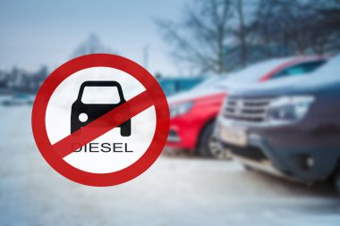 Dizel yakıtlı araçların hareketlerinde Dizel Yasağı Euro3, Sokak taşıma ile bulanıklık ve yol işareti yakın