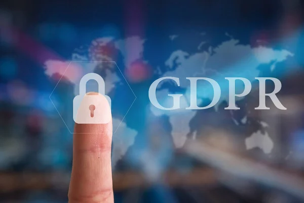 Gdpr Data Protection Regulation Cyber Security Privacy Personal Data Protection — Stockfoto