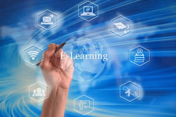 Learning Education Internet Technology Webinar Online Courses Concept — Stock Photo, Image