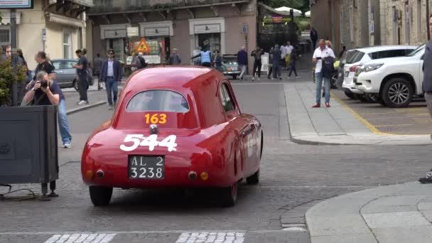 Mille Miglia Ett Tusen Miles Maj 2018 Brescia Italien — Stockvideo