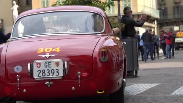 Mille Miglia Jeden Tysięcy Mil Może 2018 Brescia Włochy — Wideo stockowe
