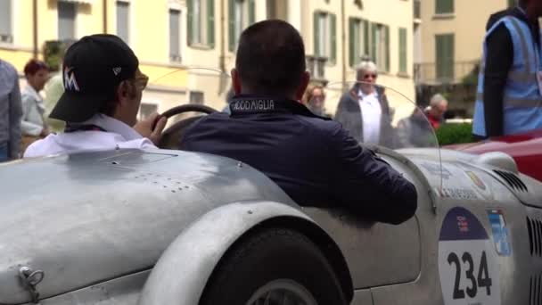 Mille Miglia Jeden Tysięcy Mil Może 2018 Brescia Włochy — Wideo stockowe