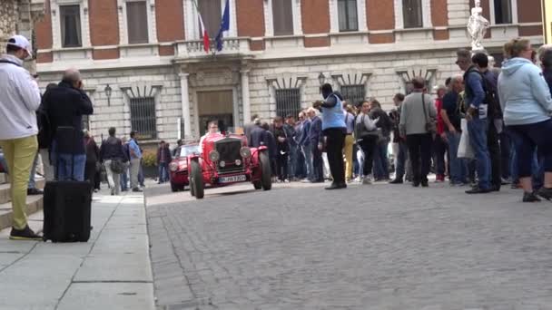 Mille Miglia Mil Milhas Maio 2018 Brescia Itália — Vídeo de Stock