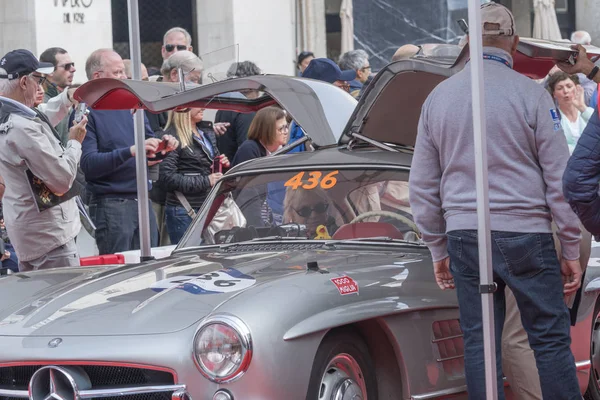 Mille Miglia Mille Milles Mai 2018 Brescia Italie — Photo