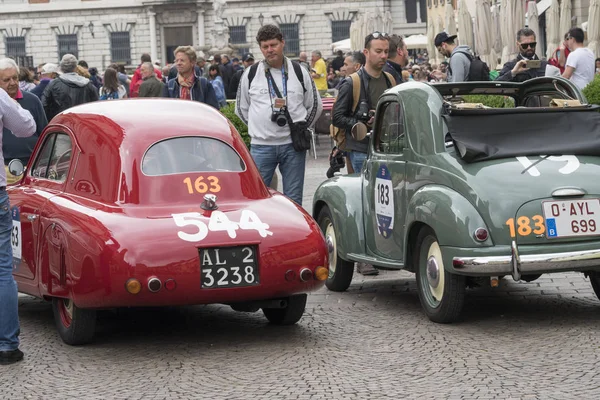 Mille Miglia Mille Milles Mai 2018 Brescia Italie — Photo