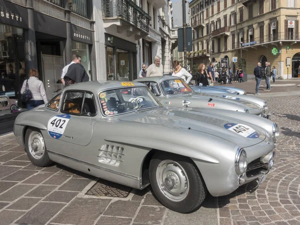 Mille Miglia Mille Milles Mai 2018 Brescia Italie — Photo