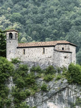 Kilise St. Stefano Nozza di Vestone Brescia İtalya, Haziran 2018
