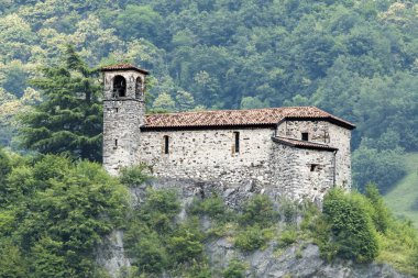 Kilise St. Stefano Nozza di Vestone Brescia İtalya, Haziran 2018