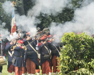 San Martino Della Battaglia Bs, İtalya 24 Haziran, 2018. Solferino ve San Martino Savaşı anısına 1859 tarihinde