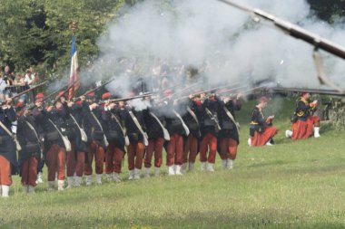 San Martino Della Battaglia Bs, İtalya 24 Haziran, 2018. Solferino ve San Martino Savaşı anısına 1859 tarihinde