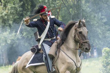 San Martino Della Battaglia Bs, İtalya 24 Haziran, 2018. Solferino ve San Martino Savaşı anısına 1859 tarihinde
