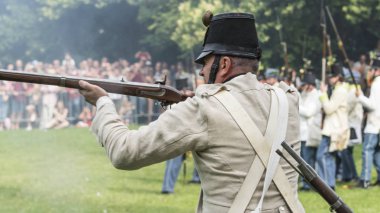 San Martino Della Battaglia Bs, İtalya 24 Haziran, 2018. Solferino ve San Martino Savaşı anısına 1859 tarihinde