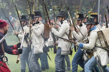 San Martino Della Battaglia Bs, İtalya 24 Haziran, 2018. Solferino ve San Martino Savaşı anısına 1859 tarihinde