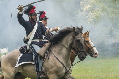 San Martino Della Battaglia Bs, İtalya 24 Haziran, 2018. Solferino ve San Martino Savaşı anısına 1859 tarihinde
