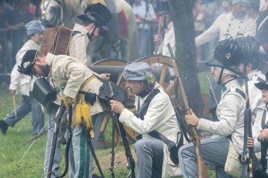 San Martino Della Battaglia Bs, İtalya 24 Haziran, 2018. Solferino ve San Martino Savaşı anısına 1859 tarihinde