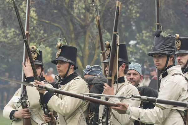 San Martino Della Battaglia Bs, İtalya 24 Haziran, 2018. Solferino ve San Martino Savaşı anısına 1859 tarihinde