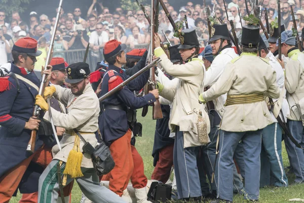 San Martino Della Battaglia Bs, İtalya 24 Haziran, 2018. Solferino ve San Martino Savaşı anısına 1859 tarihinde