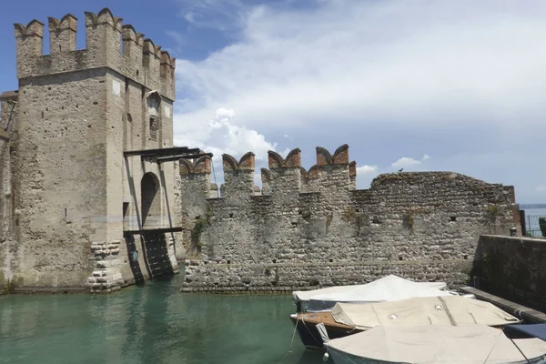 Château Mur Sirmione Brescia Italie Juillet 2018 — Photo