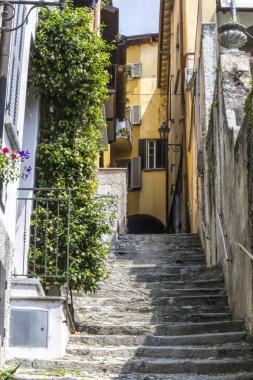 tipik sokakları, Varenna Lecco İtalya, Haziran 2014