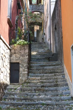 tipik sokakları, Varenna Lecco İtalya, Haziran 2014