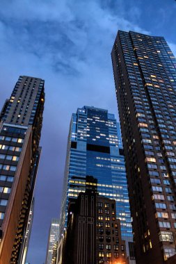 New York, ABD, Haziran 2013 gece gökdelenler