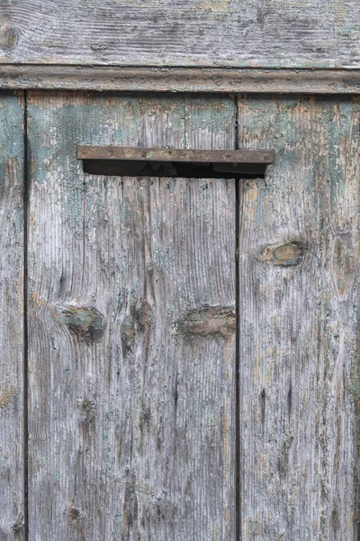 Skrzynka Pocztowa Stare Drewniane Drzwi — Zdjęcie stockowe